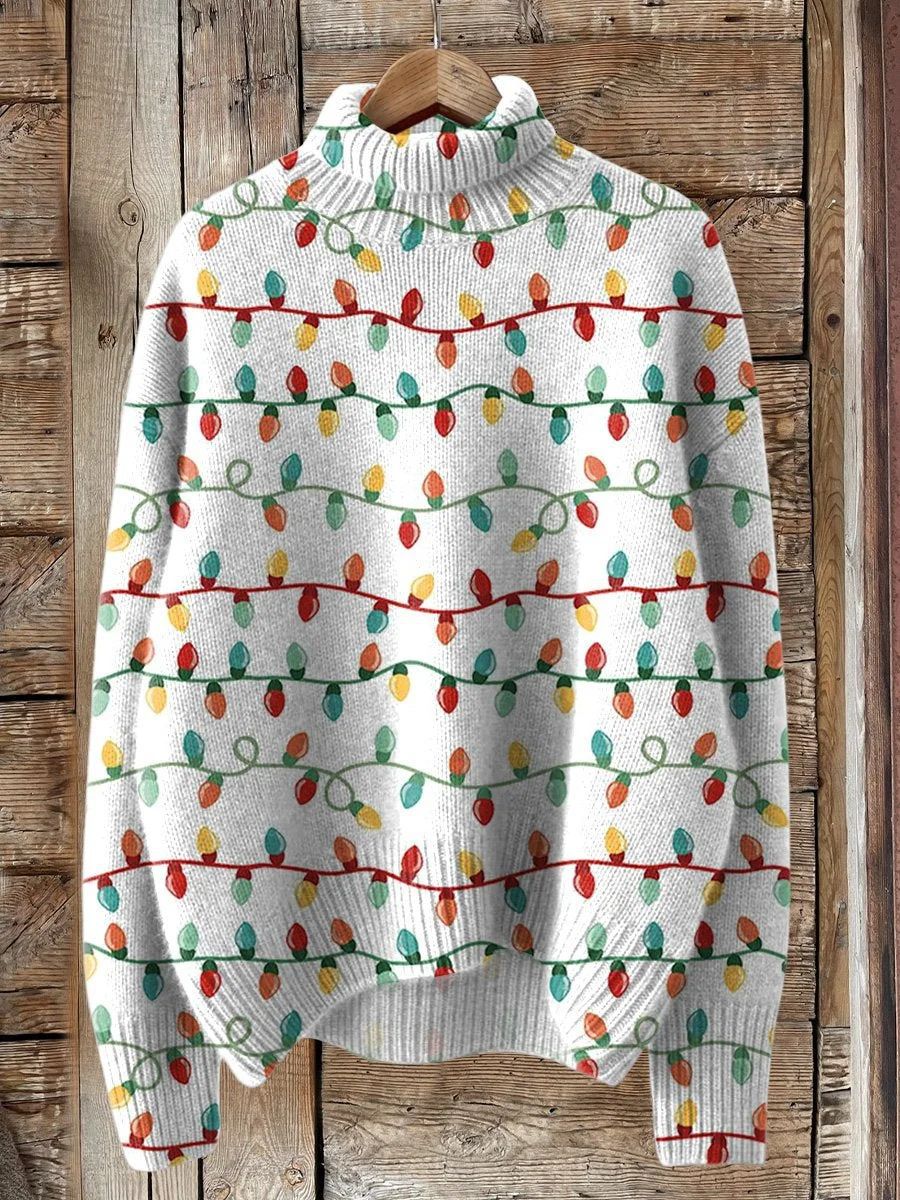 Womens Loose-fitting Semi-high-neck 3D Digital-print Polyester Top For Breathability