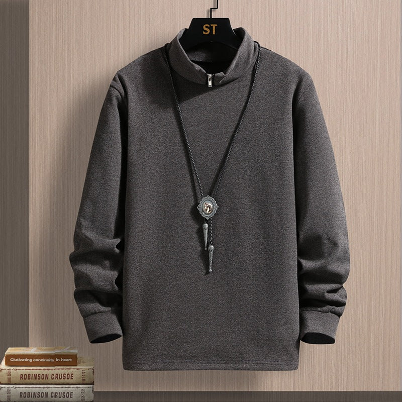 Double-sided Velvet Long-sleeved T-shirt Plus Top