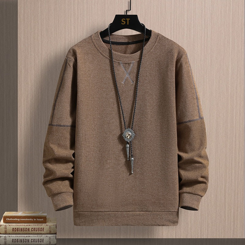 Double-sided Velvet Long-sleeved T-shirt Plus Top