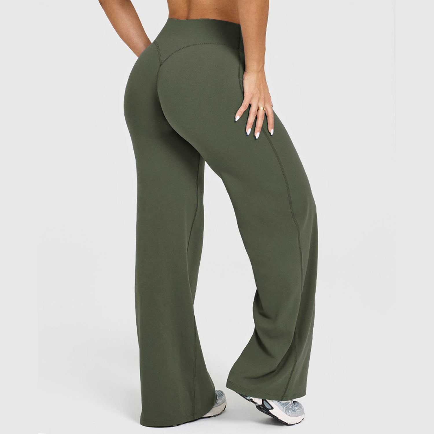 Women's Solid Color Casual Versatile Straight Leg Pants
