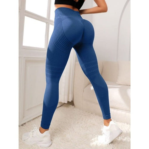 Line Hip Lifting Sport High Waist Stretch Leggings