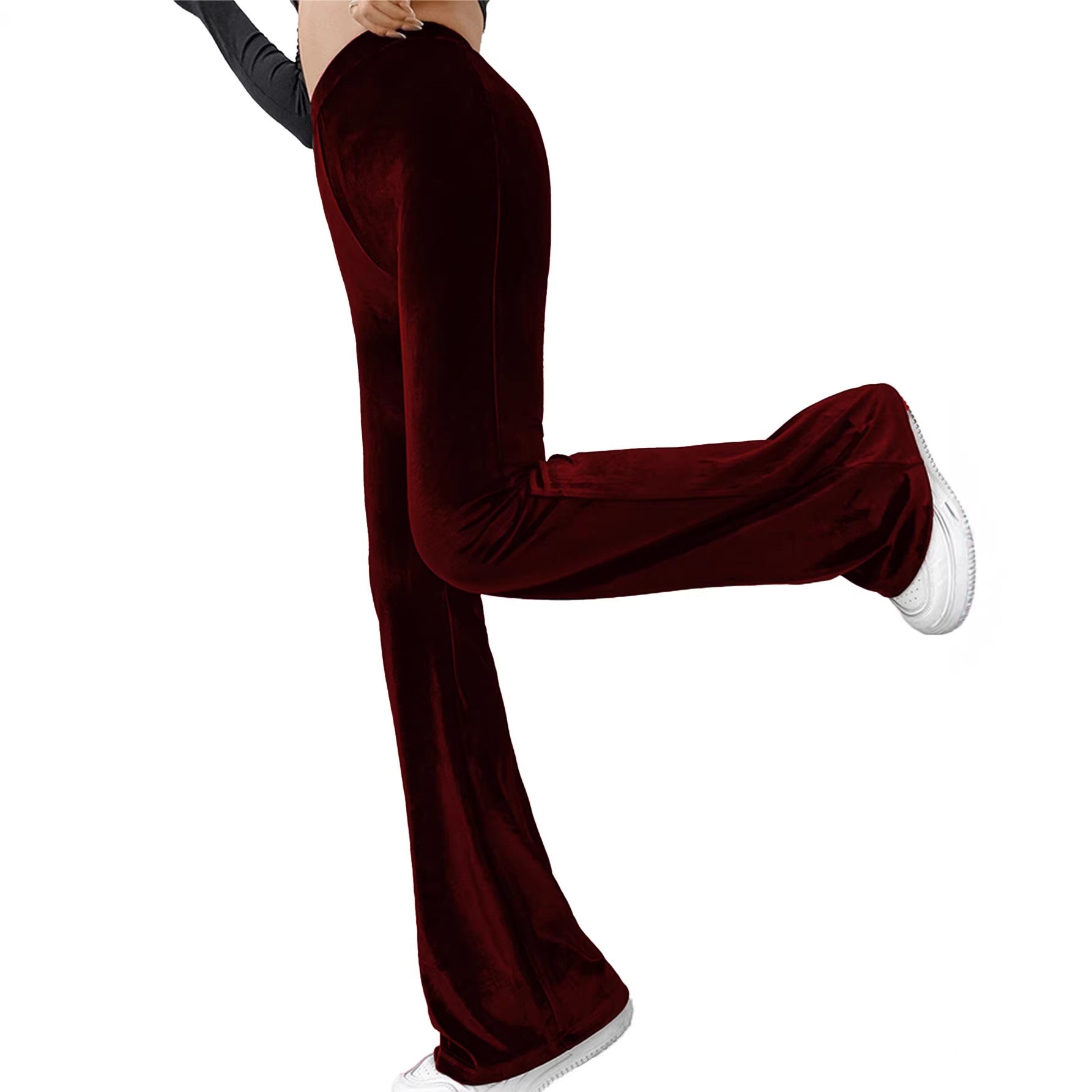 Slimming Casual High-waisted Womens Flared Pants